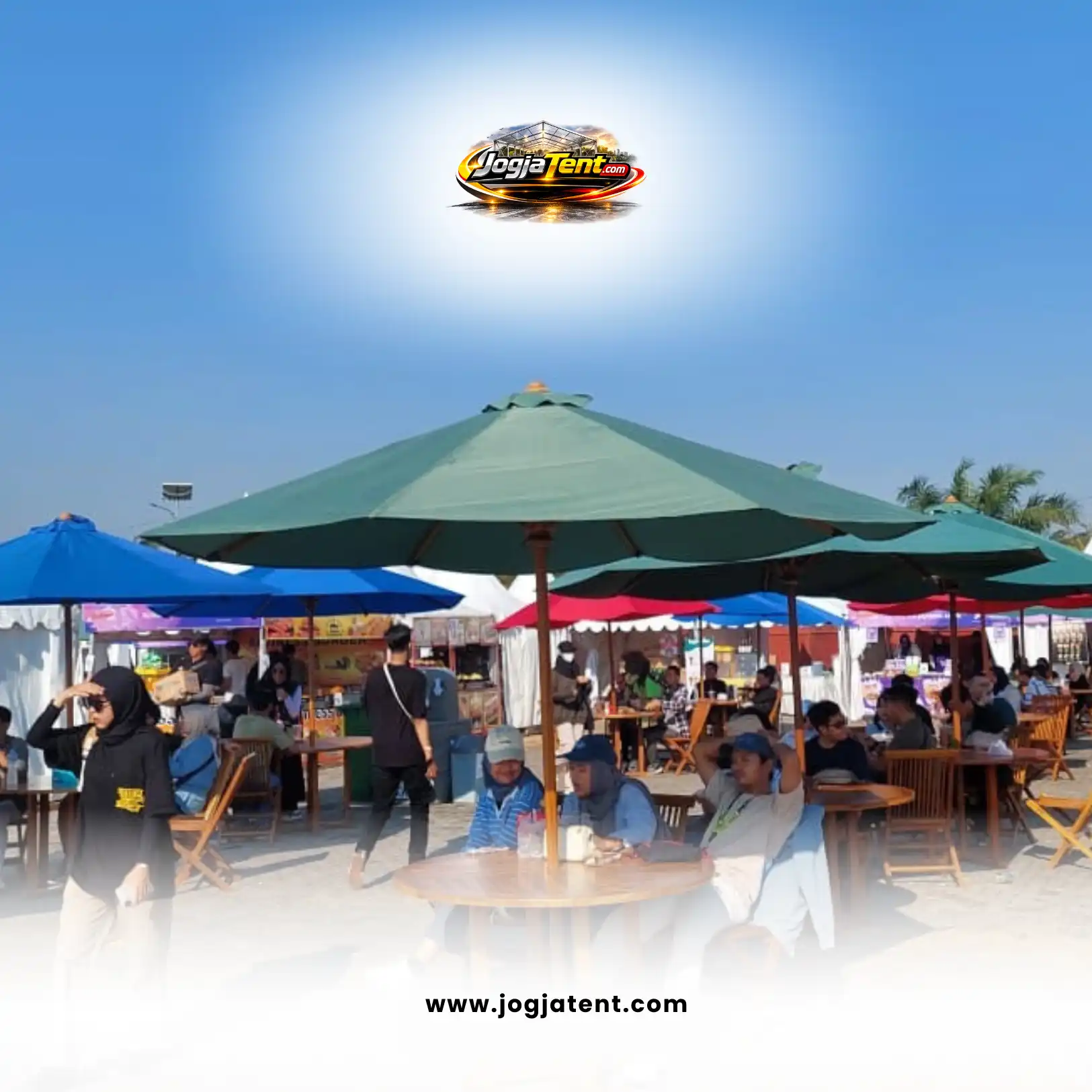 sewa meja parasol jogja sewa meja payung jogja